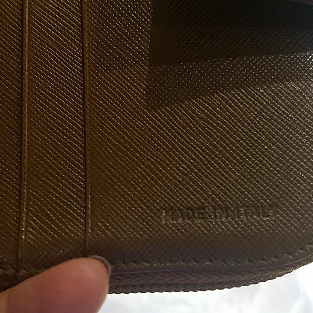 PRADA BROWN BIFOLD ZIP AROUND WALLET AUTHENTIC - Picture 11 of 15
